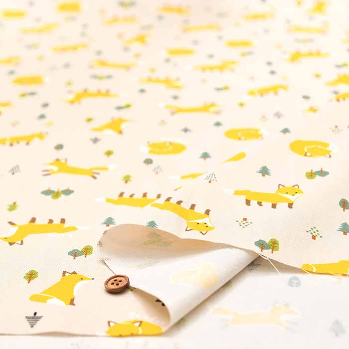 Cotton Ox Printed Fabric Fox - nomura tailor