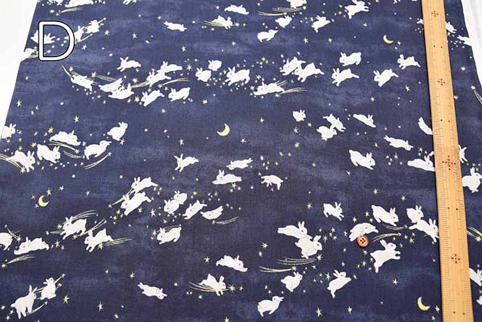 Cotton sheeting printed fabric Rabbit - nomura tailor