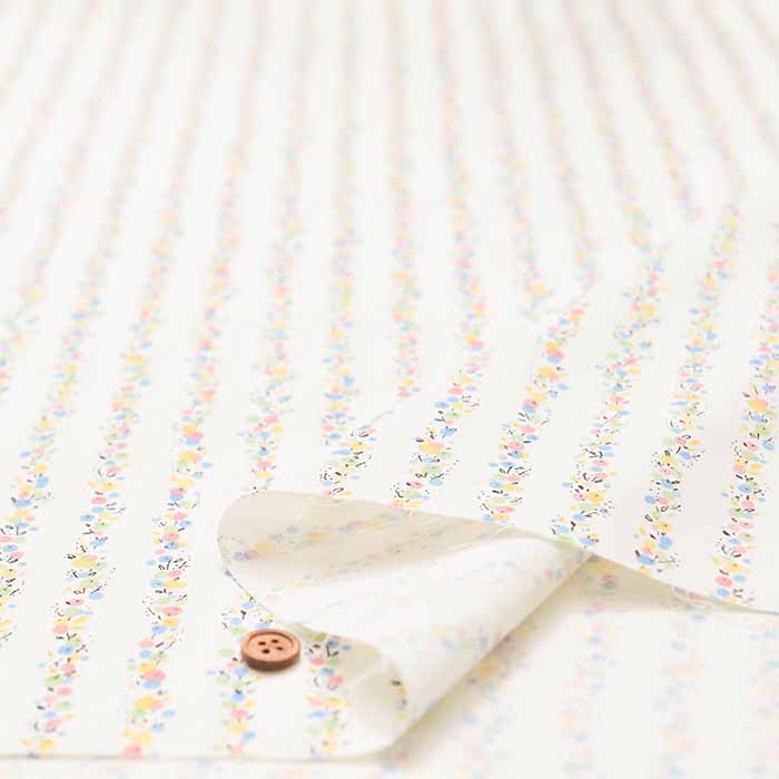 Cotton sheeting printed fabric Onge Bouguet - nomura tailor