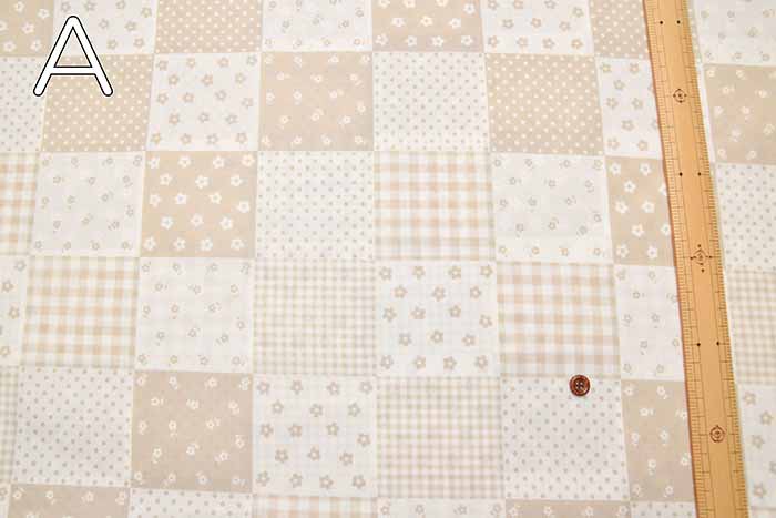 T/C broadprint fabric patchwork style flower - nomura tailor