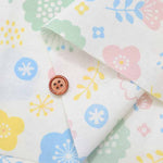 Cotton shirting printed fabric Flower - nomura tailor