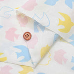 Cotton shirting printed fabric Bird - nomura tailor