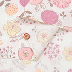 Cotton sheeting print fabric Flower - nomura tailor