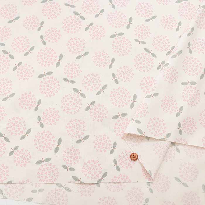 Cotton sheeting print fabric Hydrangea - nomura tailor