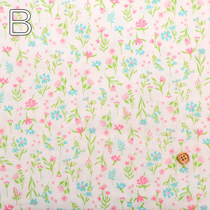 Cotton Sharting Printed Fabric - Mini Flower - nomura tailor