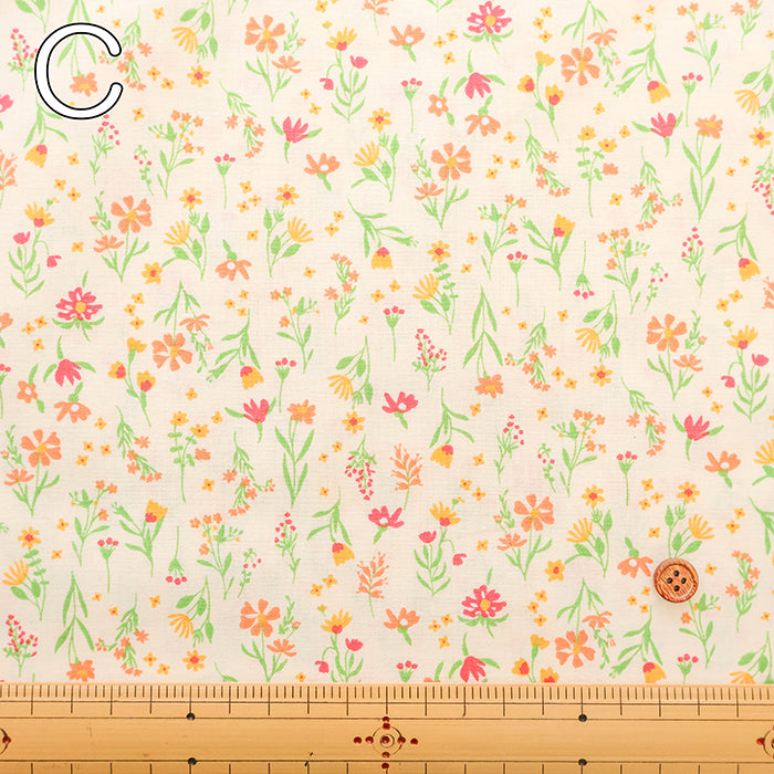 Cotton Sharting Printed Fabric - Mini Flower - nomura tailor
