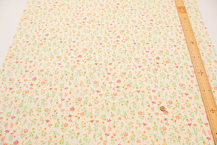 Cotton Sharting Printed Fabric - Mini Flower - nomura tailor