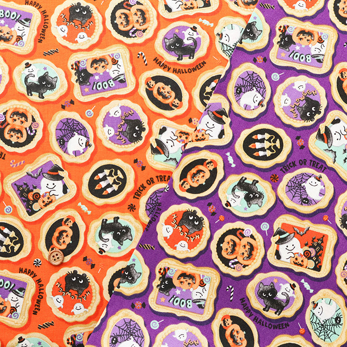 Cotton Scare Printed Fabric - Halloween - nomura tailor