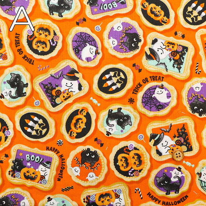 Cotton Scare Printed Fabric - Halloween - nomura tailor