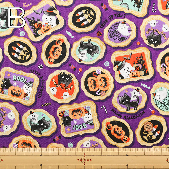 Cotton Scare Printed Fabric - Halloween - nomura tailor