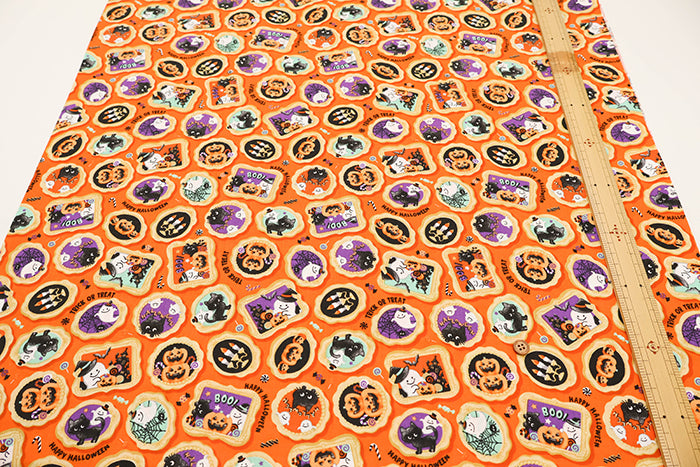 Cotton Scare Printed Fabric - Halloween - nomura tailor