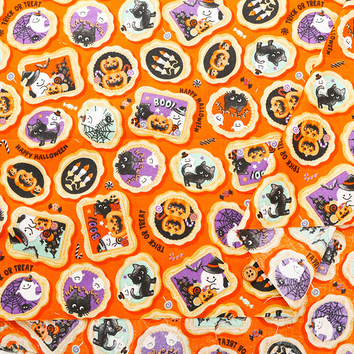Cotton Scare Printed Fabric - Halloween - nomura tailor