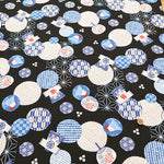 Cotton Shantung Print Fabric - Happi - nomura tailor