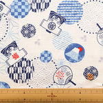 Cotton Shantung Print Fabric - Happi - nomura tailor