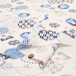 Cotton Shantung Print Fabric - Happi - nomura tailor