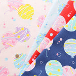 Cotton Shantung Print Fabric - Water Balloons - nomura tailor