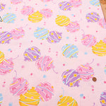 Cotton Shantung Print Fabric - Water Balloons - nomura tailor