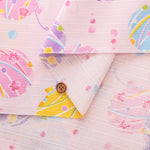 Cotton Shantung Print Fabric - Water Balloons - nomura tailor