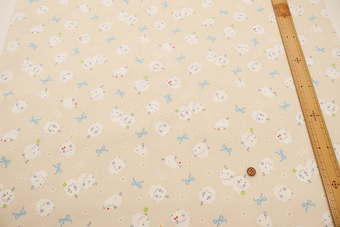 Cotton Oxford Fabric- Shimaenaga Bird - nomura tailor