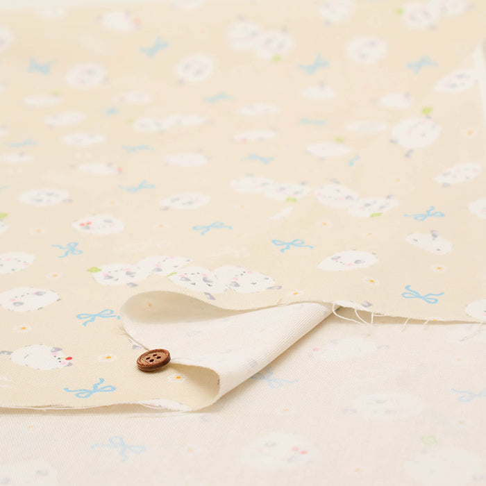 Cotton Oxford Fabric- Shimaenaga Bird - nomura tailor