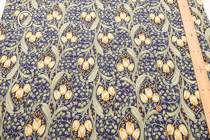 Cotton Scare Printed Fabric - Tulip - nomura tailor