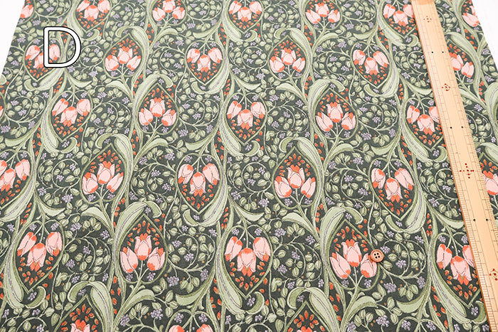 Cotton Scare Printed Fabric - Tulip - nomura tailor