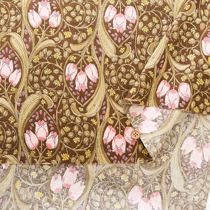 Cotton Scare Printed Fabric - Tulip - nomura tailor