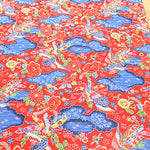 Cotton Broad Printed Fabric - Bingata Style - nomura tailor