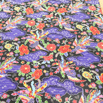 Cotton Broad Printed Fabric - Bingata Style - nomura tailor