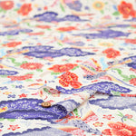 Cotton Broad Printed Fabric - Bingata Style - nomura tailor