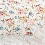 Cotton Double Gauze Printed Fabric - Elegant Flower - nomura tailor