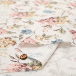 Cotton Double Gauze Printed Fabric - Elegant Flower - nomura tailor
