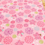 Cotton Ripple-printed Fabric - Japanese Style Flower - nomura tailor