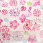 Cotton Ripple-printed Fabric - Japanese Style Flower - nomura tailor