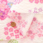 Cotton Ripple-printed Fabric - Japanese Style Flower - nomura tailor