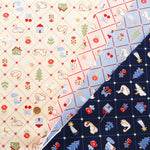 Cotton Sheeting Printed Fabric - Retro Kawaii - nomura tailor