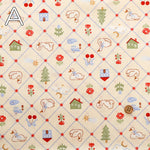 Cotton Sheeting Printed Fabric - Retro Kawaii - nomura tailor