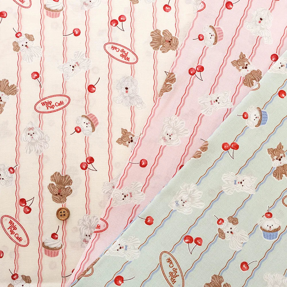 Cotton Sheeting Printed Fabric - Whip Dog - nomura tailor