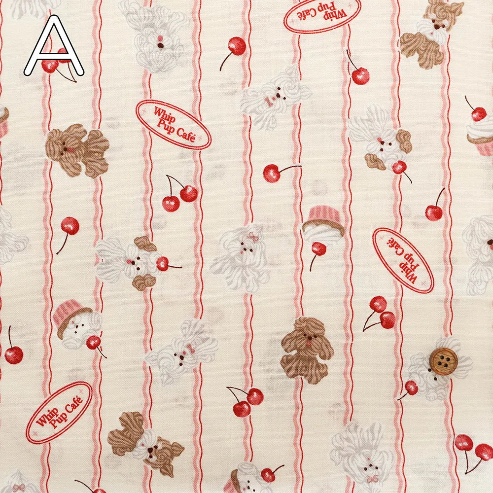 Cotton Sheeting Printed Fabric - Whip Dog - nomura tailor