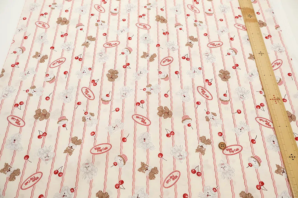 Cotton Sheeting Printed Fabric - Whip Dog - nomura tailor