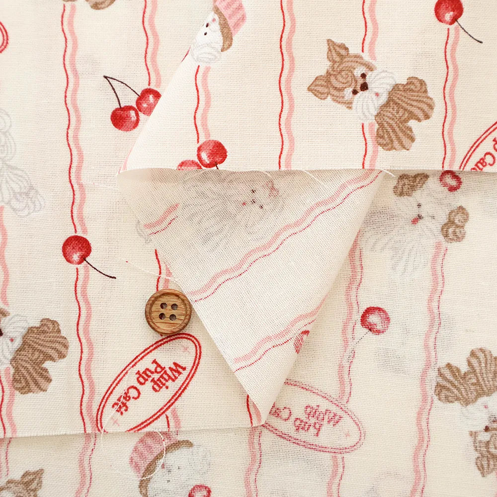 Cotton Sheeting Printed Fabric - Whip Dog - nomura tailor