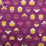 Cotton Dobby Printed Fabric - Buddha Statue - nomura tailor