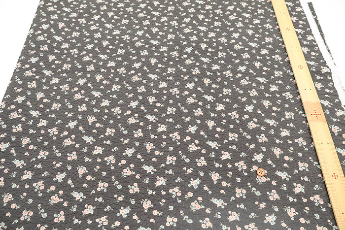 Cotton Ripple-printed Fabric - Petit Flowers - nomura tailor