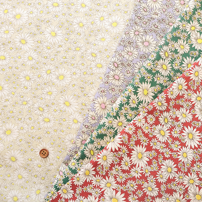 Cotton Broad Printed Fabric - Airtan Flower - nomura tailor