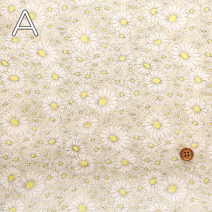 Cotton Broad Printed Fabric - Airtan Flower - nomura tailor
