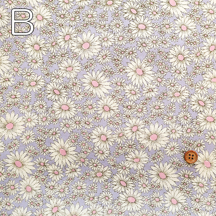 Cotton Broad Printed Fabric - Airtan Flower - nomura tailor