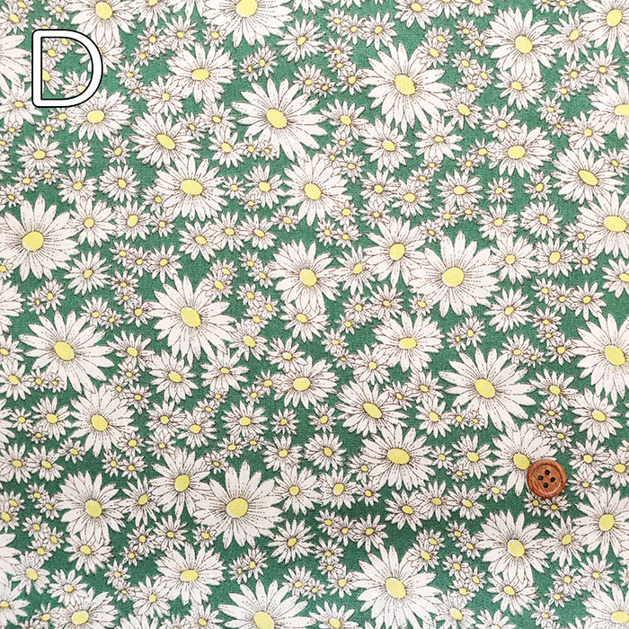 Cotton Broad Printed Fabric - Airtan Flower - nomura tailor