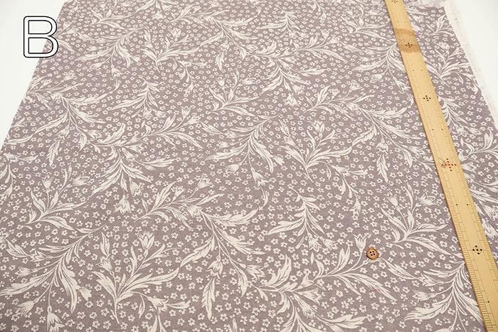 C/L Ripstop Printed Fabric - Flower - nomura tailor