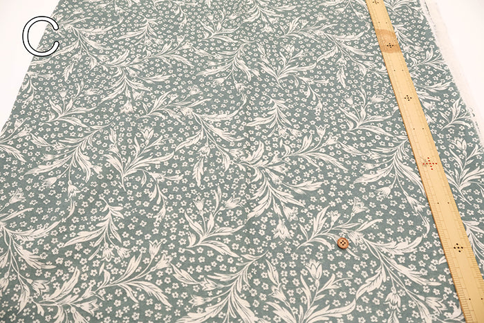C/L Ripstop Printed Fabric - Flower - nomura tailor