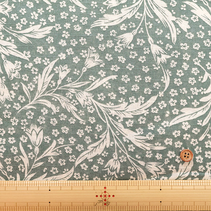 C/L Ripstop Printed Fabric - Flower - nomura tailor